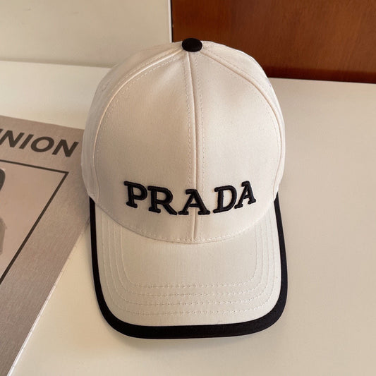 Prada Embroidery Cotton Baseball Cap ITEM NO.: CS-HT040