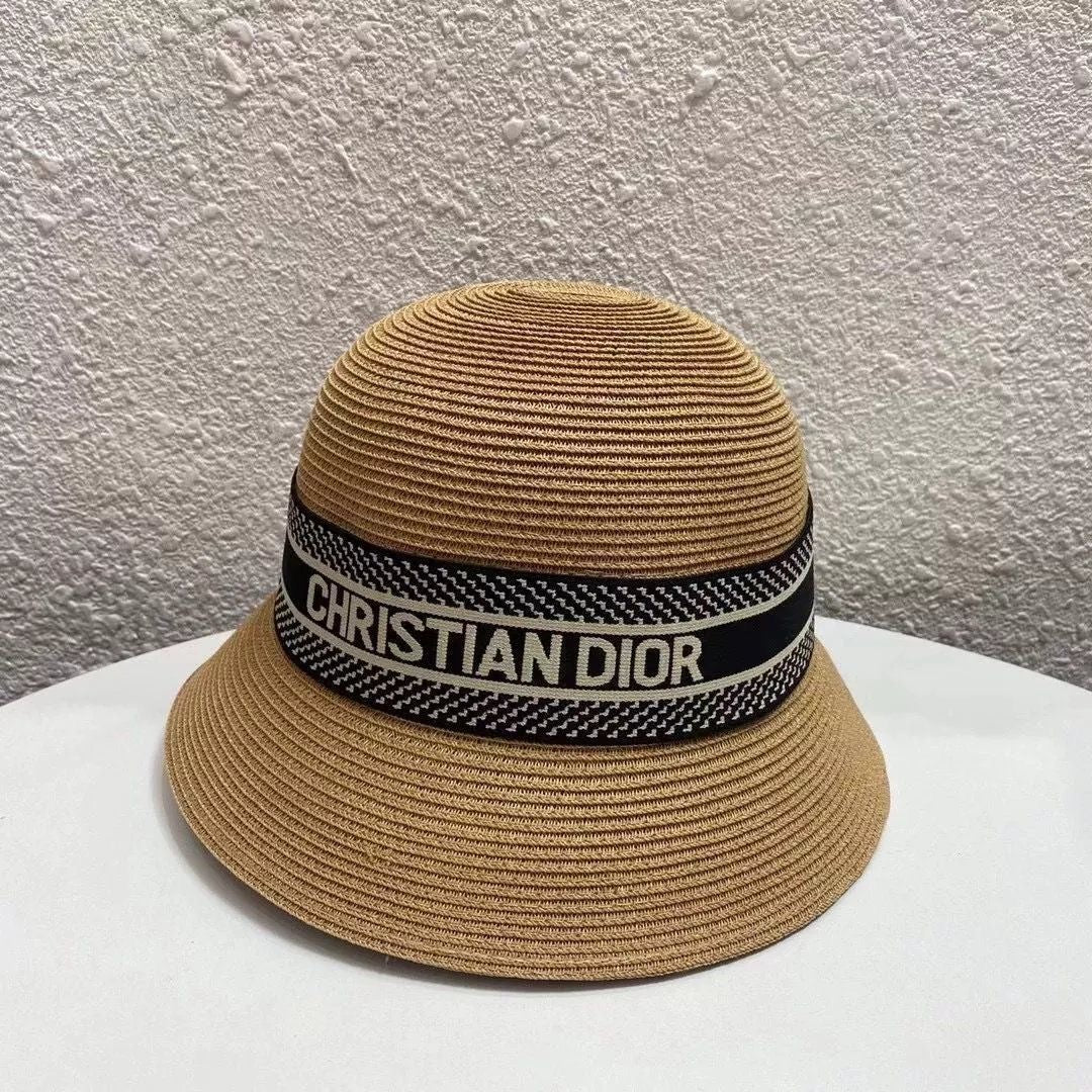 Christian Dior Bucket Straw Hat ITEM NO. : HF-HT002