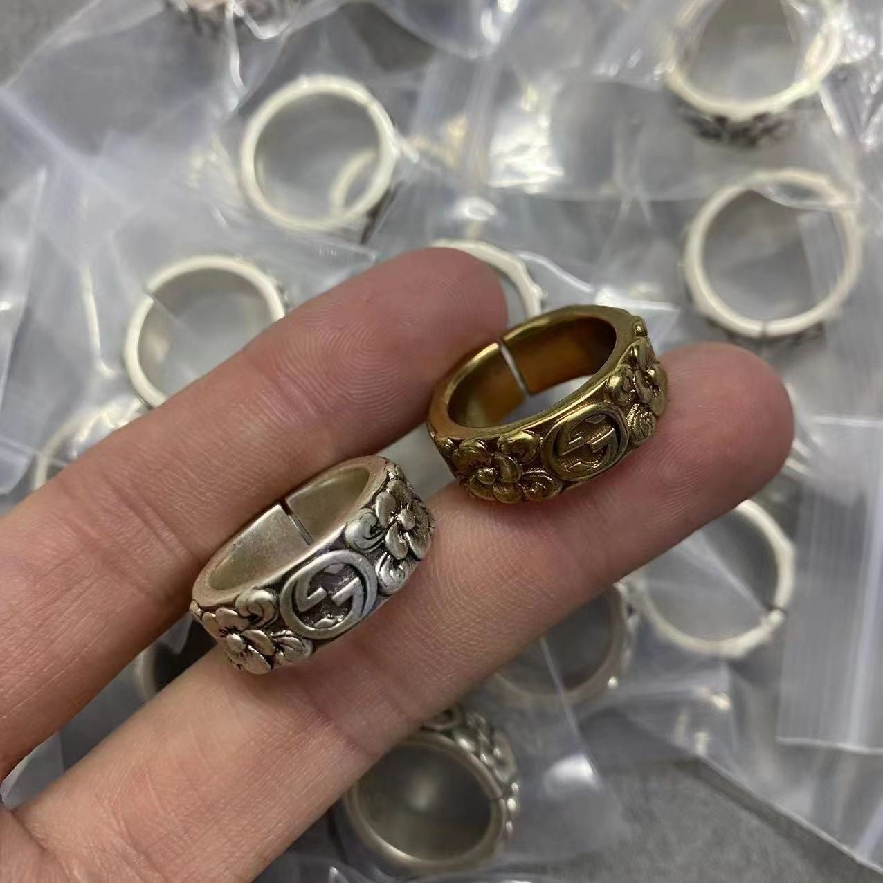 Vintage Style Gucci GG Finger Rings   ITEM NO.: HF-JL041