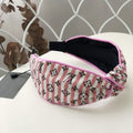 Pink LV Jacquard Hair Headband ITEM NO.: HF-HD021