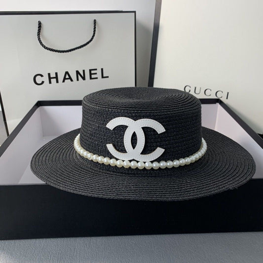 Chanel Beach Sun Bonnet Straw Hat ITEM NO.: CS-HT003