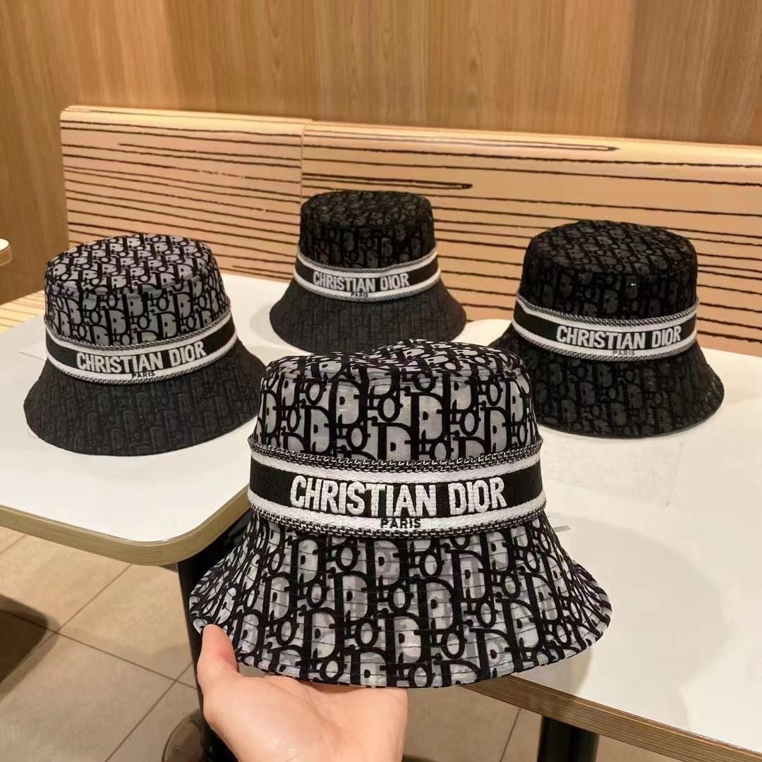 Christian Dior Mesh Flocking Bucket Hat ITEM NO.: HF-HT014