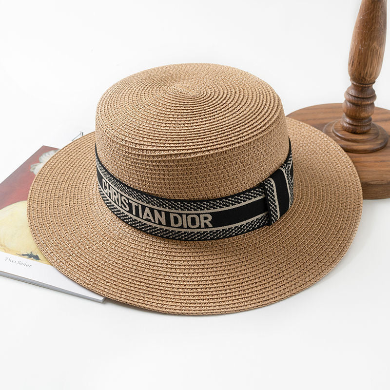 Christian Dior Beach Sun Bonnet Straw Hat ITEM NO.: HF-HT001