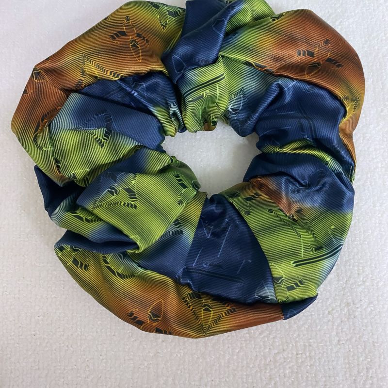 Custom LV design print hair scrunchies  ITEM NO.: HF-HD031