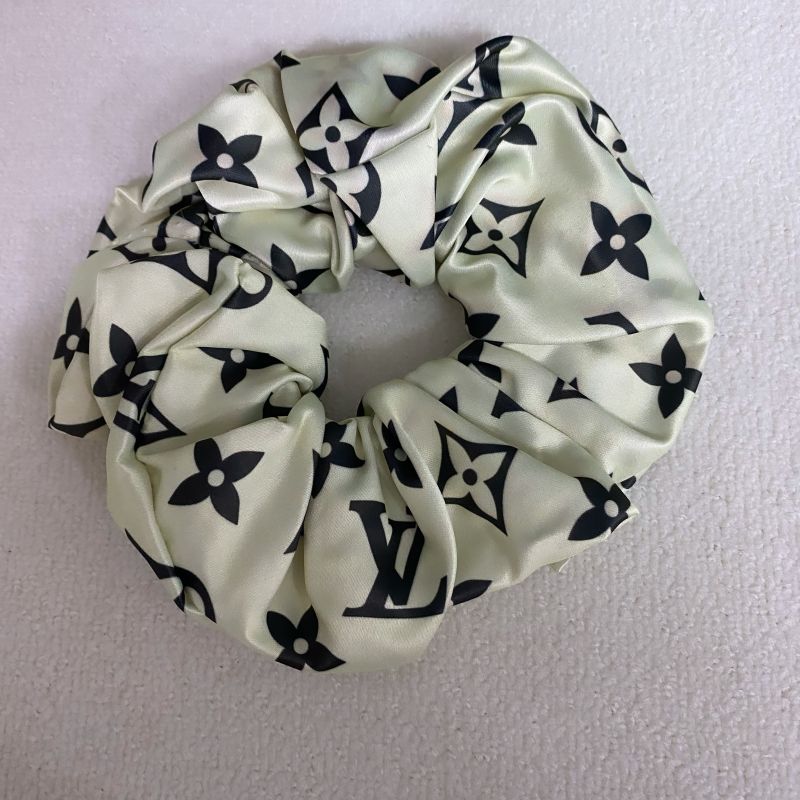 Custom LV design print hair scrunchies  ITEM NO.: HF-HD031