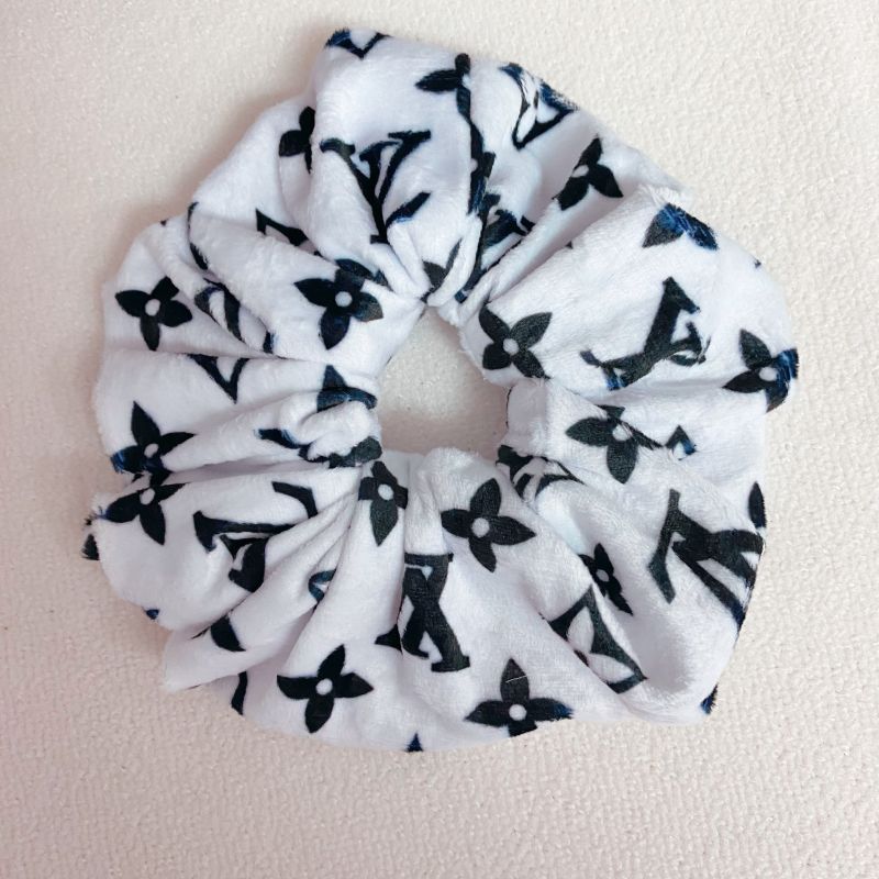 Custom LV design print hair scrunchies  ITEM NO.: HF-HD031