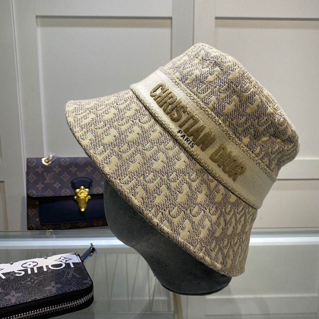 Classical Christian Dior Jacquard Bucket Hat ITEM NO.: HF-HT012