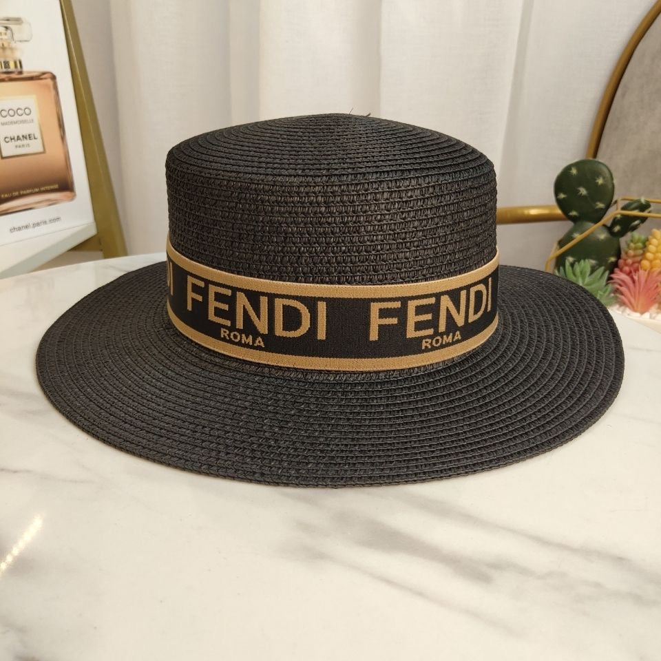 Fendi Beach Sun Bonnet Straw Hat ITEM NO.: HF-HT004