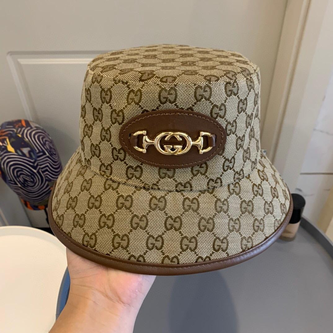 Classical Gucci GG Jacquard Bucket Hat ITEM NO.: HF-HT027