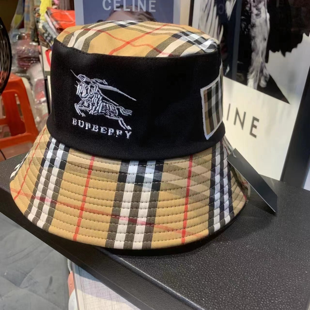 Classical Burberry Check Bucket Hat ITEM NO: CS-HT033