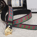 Fashionable Fancy Versace Print Leather Buckle Belt   ITEM NO.: HF-BT020