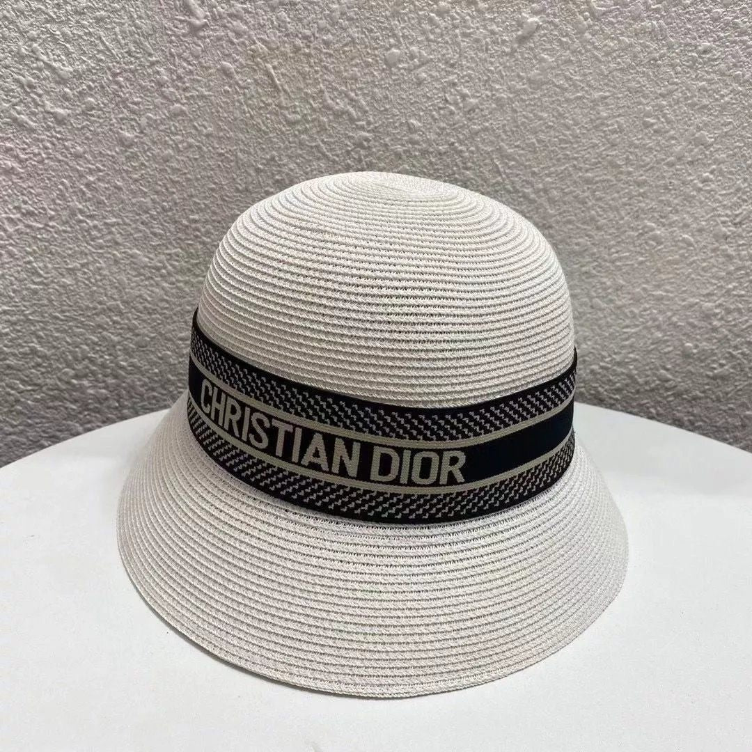 Christian Dior Bucket Straw Hat ITEM NO. : CS-HT002