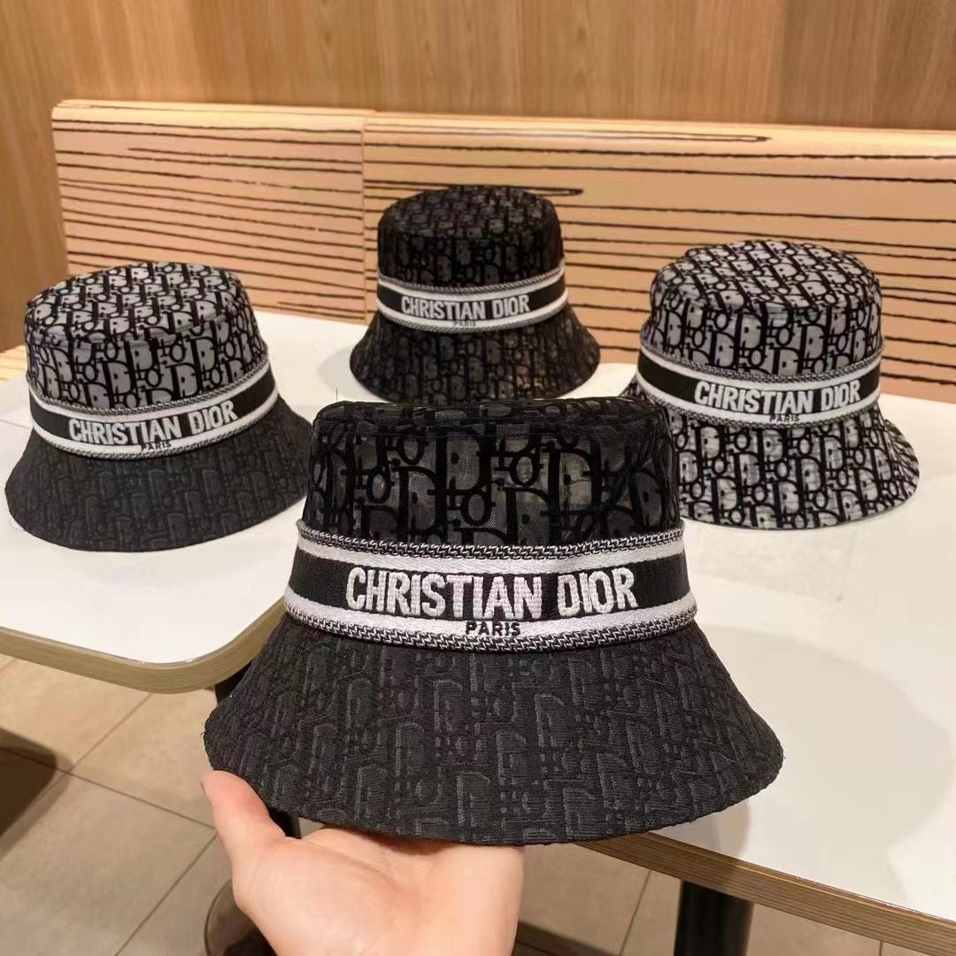 Christian Dior Mesh Flocking Bucket Hat ITEM NO.: HF-HT014