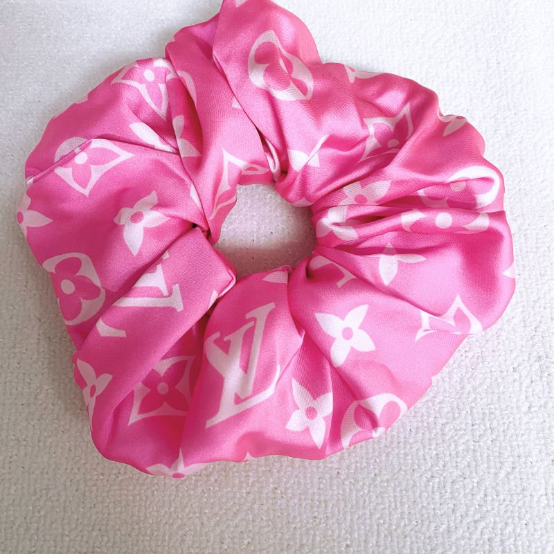 Custom LV design print hair scrunchies  ITEM NO.: HF-HD031