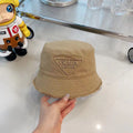 Prada Embroidery Washed Cotton Bucket Hat ITEM NO.: HF-HT042