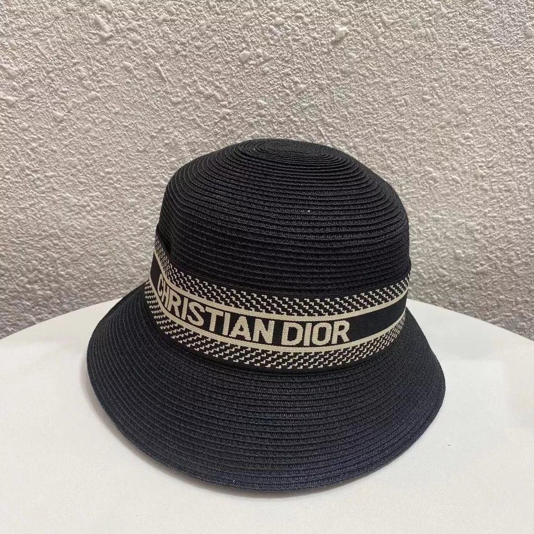 Christian Dior Bucket Straw Hat ITEM NO. : HF-HT002