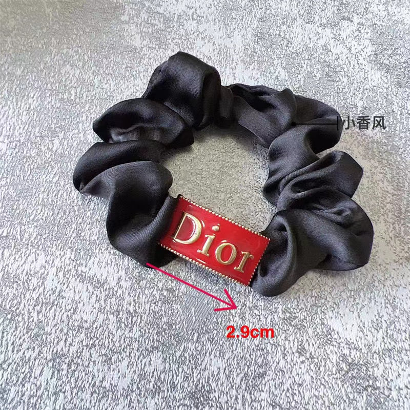 Multicolor Dior Silky Hair Scrunchies ITEM NO.: HF-HD032