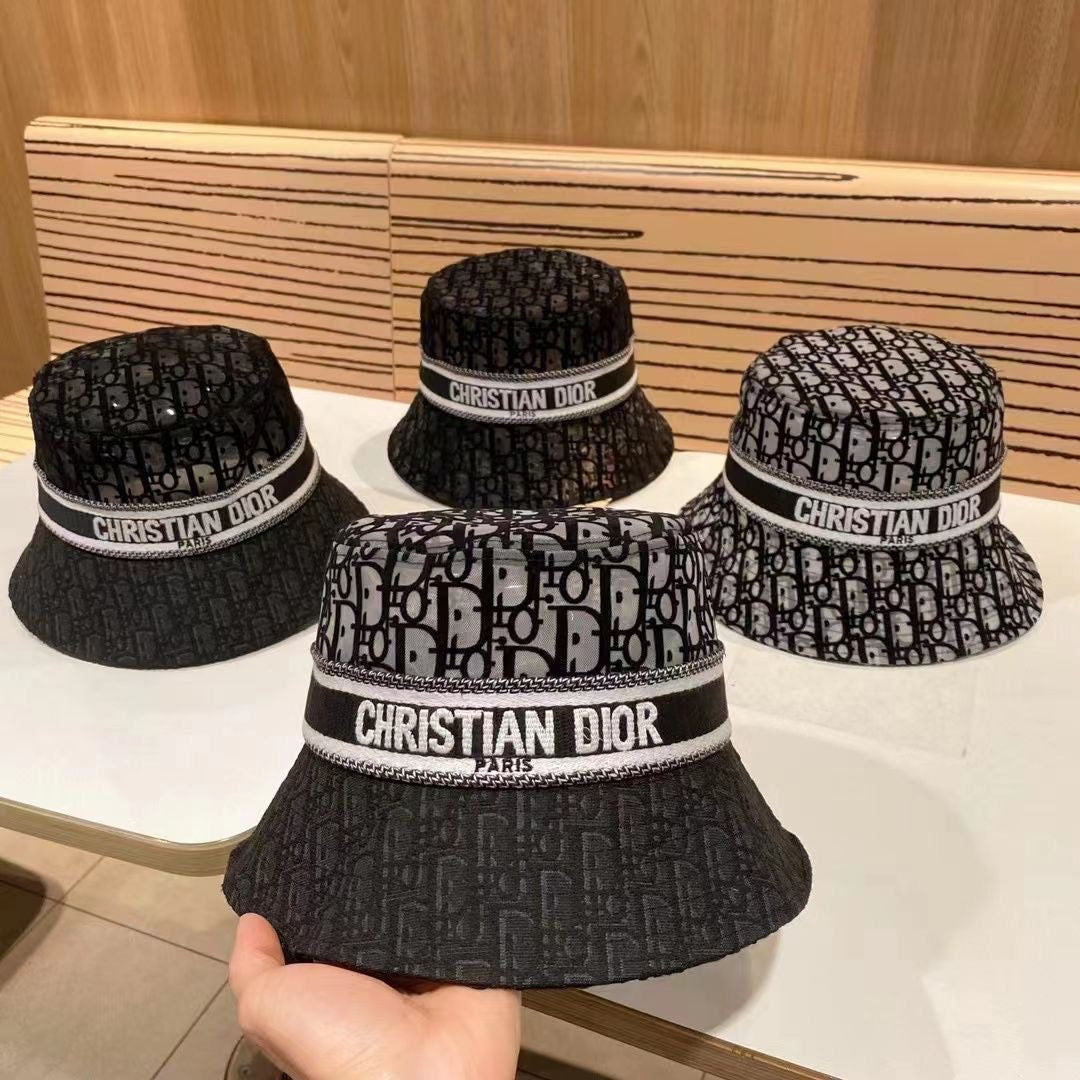 Christian Dior Mesh Flocking Bucket Hat ITEM NO.: HF-HT014