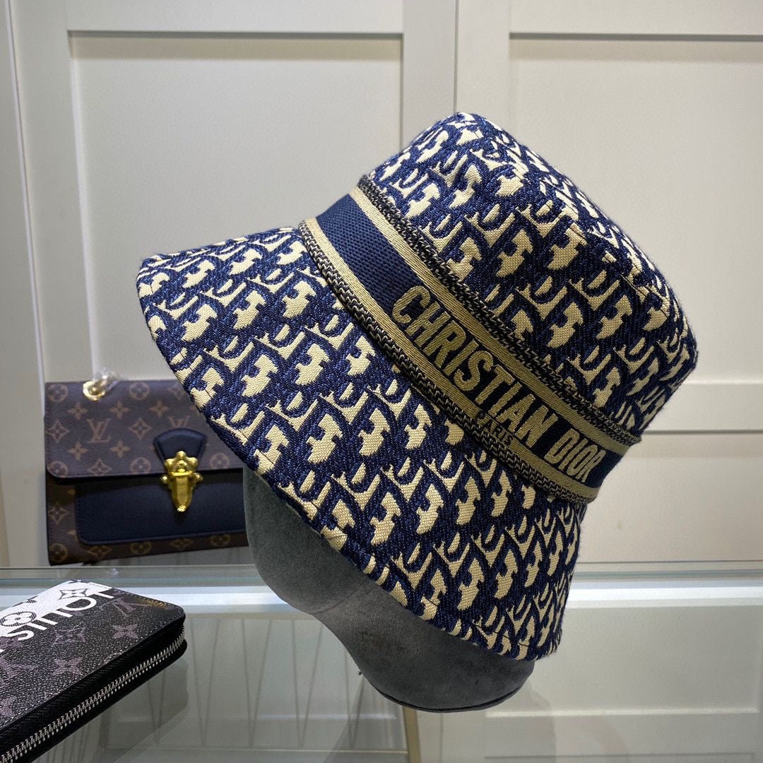 Classical Christian Dior Jacquard Bucket Hat ITEM NO.: CS-HT012