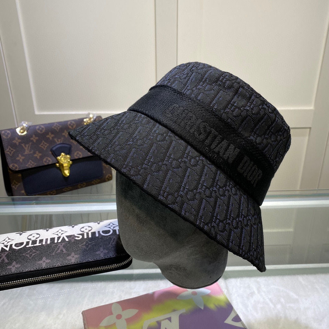 Classical Christian Dior Jacquard Bucket Hat ITEM NO.: HF-HT012