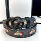 Classical Gucci Bee Print GG Buckle Leather Belt   ITEM NO.: CS-BT042