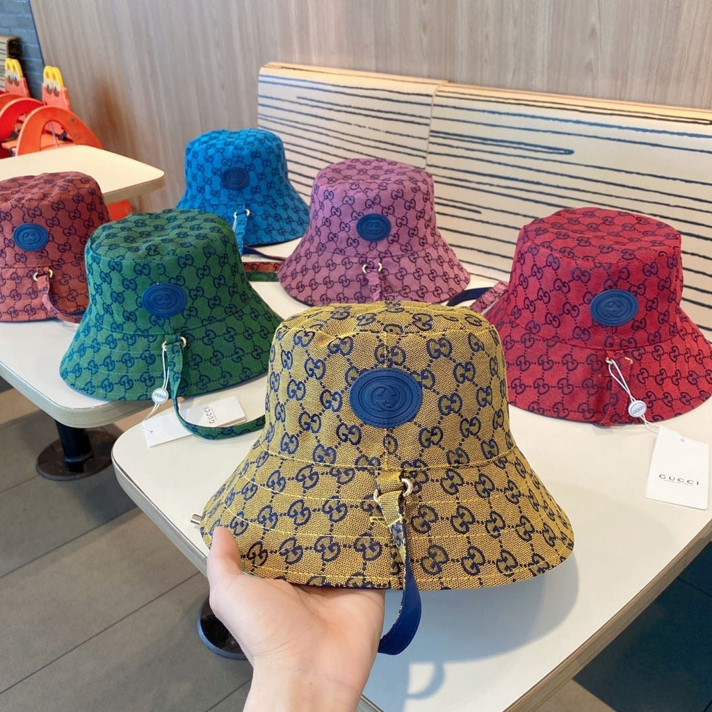 Muticolor Gucci Jacquard Bucket Hat ITEM NO.: HF-HT018