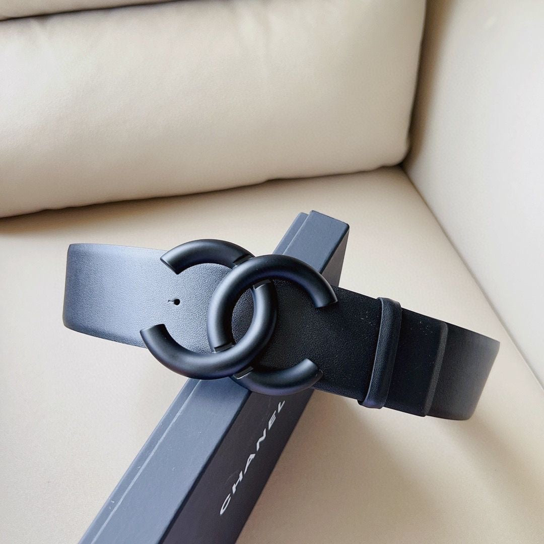 5.5CM Wide Chanel CC Buckle Genuine Leather Belt   ITEM NO.: HF-BT004