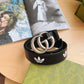 Adidas & Gucci Jointly-Designed GG Buckle Genuine Cow Leather Belt   ITEM NO.: CS-BT013