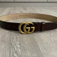 Vintage Style Gucci GG Buckle Leather Belt   ITEM NO.: CS-BT062