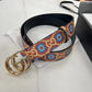 Fancy Design Gucci GG Print Buckle Leather Belt   ITEM NO.: HF-BT023