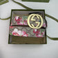 Gucci Red Floral Print GG Buckle Leather Belt   ITEM NO.: HF-BT037