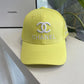 Multicolor Chanel Embroidery Cotton Baseball Cap ITEM NO.: CS-HT039