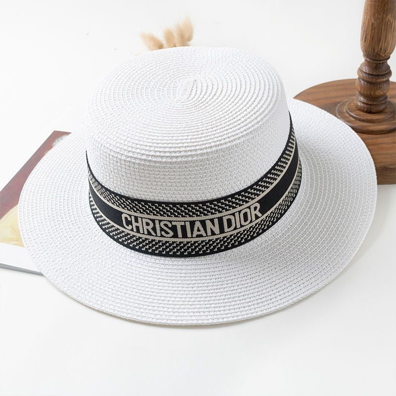 Christian Dior Beach Sun Bonnet Straw Hat ITEM NO.: HF-HT001