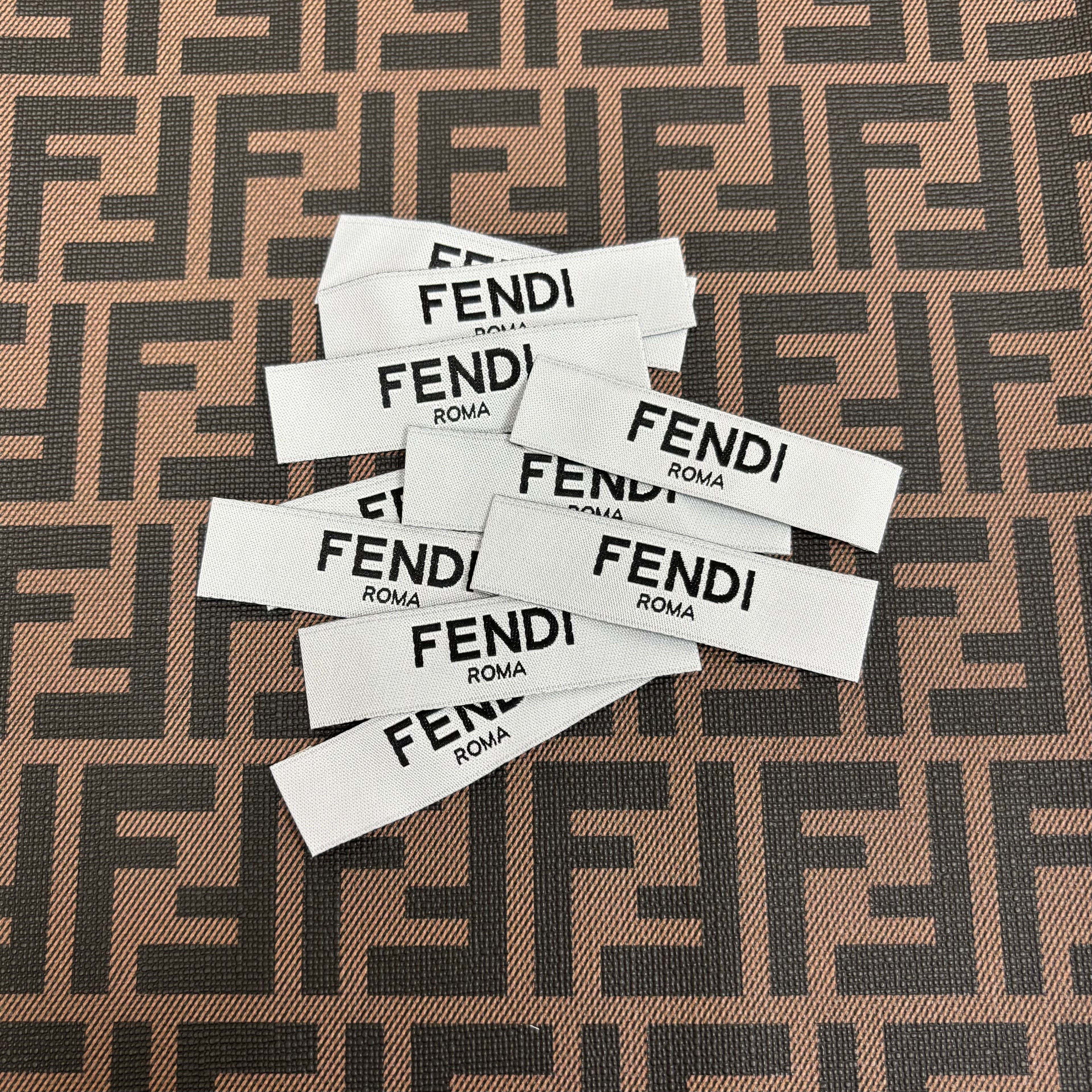 White Fendi Label Tags Item NO.: ACC-049