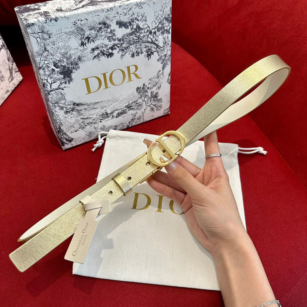 Multi-Colors Double-Sided Genuine Cow Leather Christian Dior CD Buckle Belt   ITEM NO.: HF-BT016