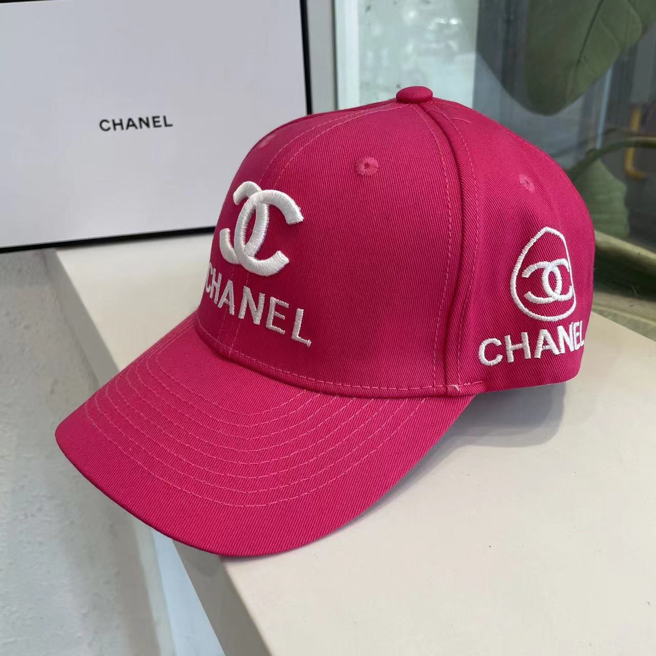 Multicolor Chanel Embroidery Cotton Baseball Cap ITEM NO.: CS-HT039