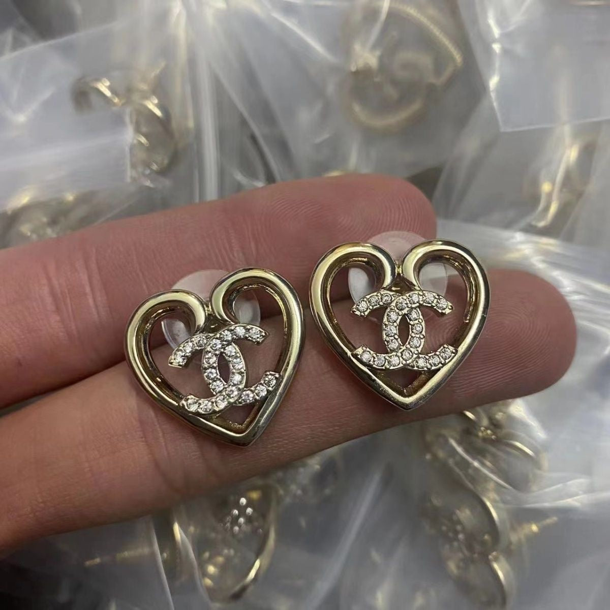 Fifteen Different Styles Chanel CC Earrings & Ear Studs   ITEM NO.: HF-JL004