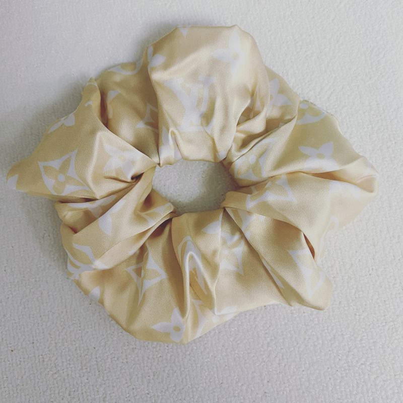 Custom LV design print hair scrunchies  ITEM NO.: HF-HD031