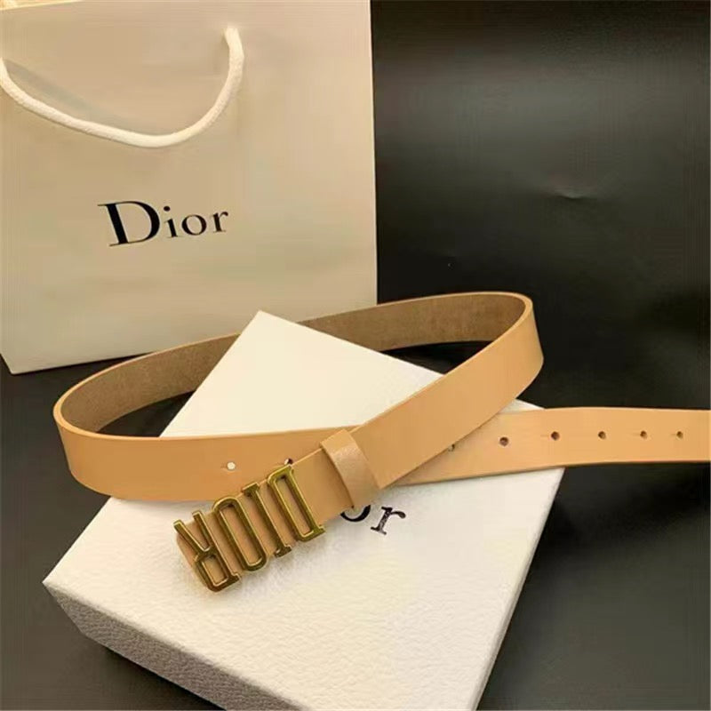 9 Colors Simple Delicate Dior Buckle Leather Belt   ITEM NO.: HF-BT040