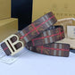 Classical Check Burberry BB Buckle Leather Belt    ITEM NO.: CS-BT026