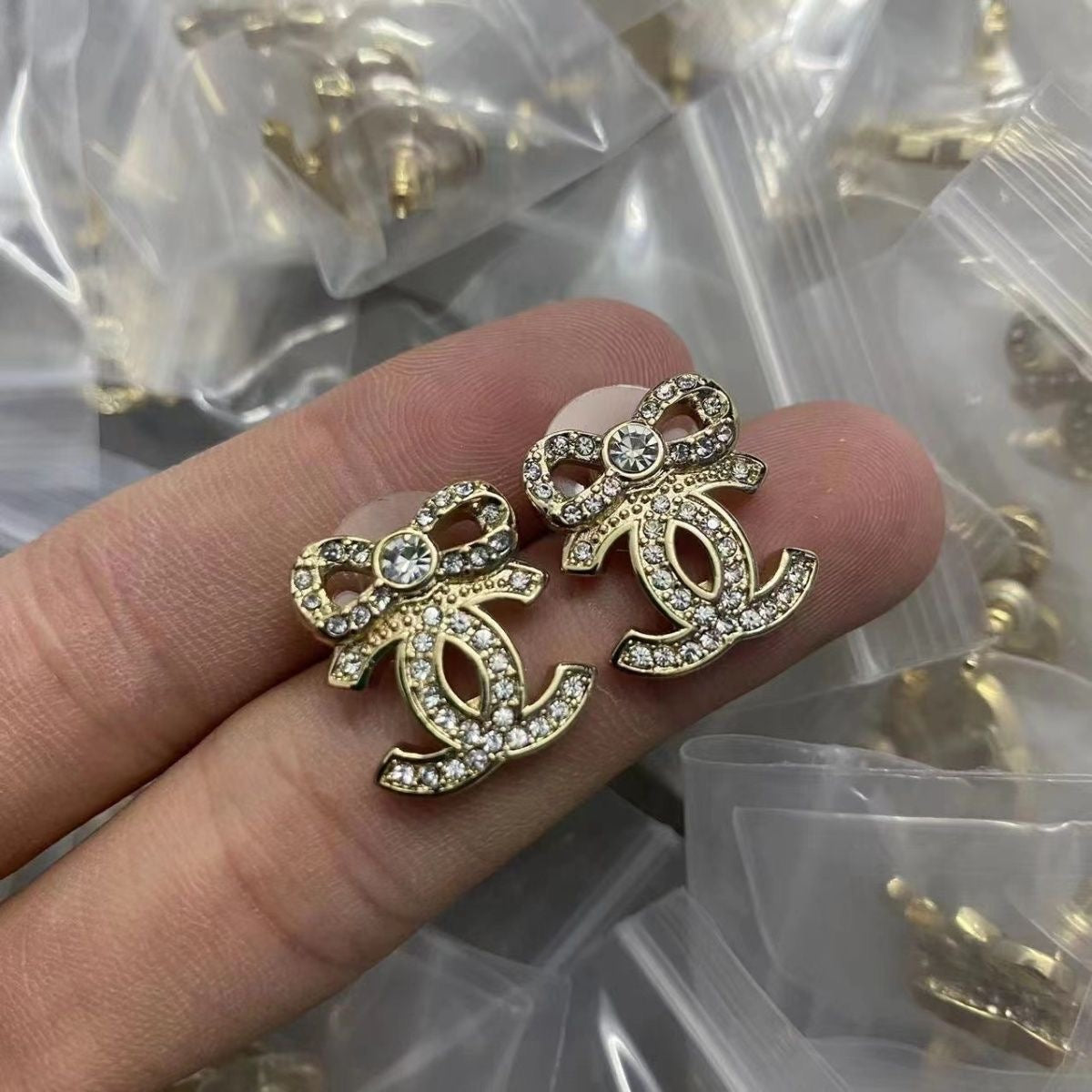 Fifteen Different Styles Chanel CC Earrings & Ear Studs   ITEM NO.: HF-JL004