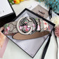 Gucci Red Floral Print GG Buckle Leather Belt   ITEM NO.: CS-BT037