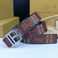 Classical Check Burberry BB Buckle Leather Belt    ITEM NO.: CS-BT026