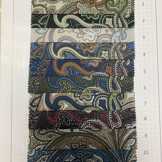 Charms Decorative Custom Craft Mutiple Paisley Print Fabric Pattern NO.: CF-067