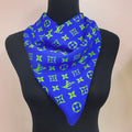 Custom LV design print silk feeling functional neck scarf head scarf sleeping hair wrapping scarf decorative scarf etc   ITEM NO.: HF-SF004
