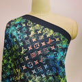 Custom LV design print silk feeling functional neck scarf head scarf sleeping hair wrapping scarf decorative scarf etc   ITEM NO.: HF-SF013