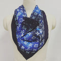 Custom LV design print silk feeling functional neck scarf head scarf sleeping hair wrapping scarf decorative scarf etc   ITEM NO.: HF-SF038