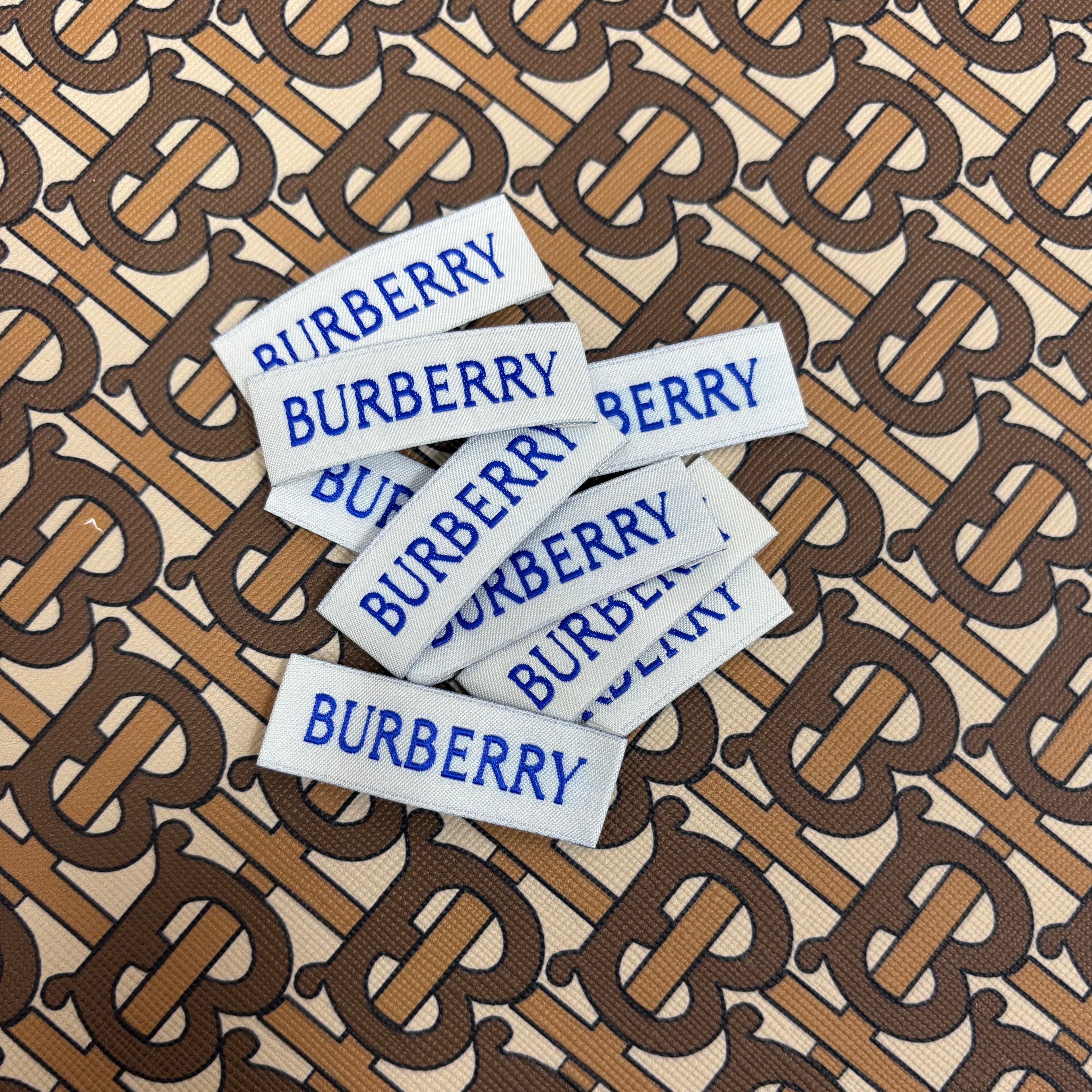 Blue Burberry Label Tags Item NO.: ACC-050