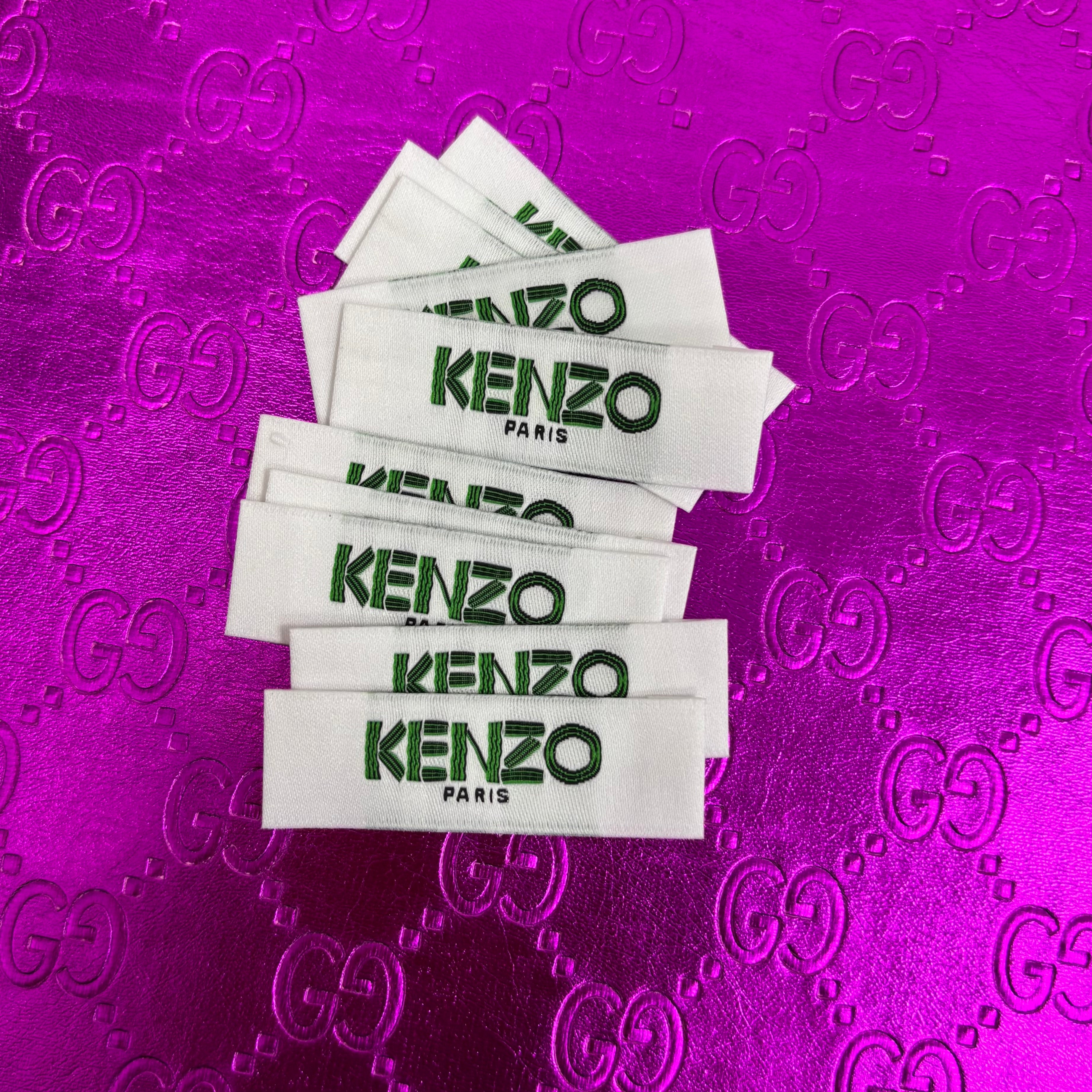Kenzo Label Tags Item NO.: ACC-059