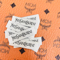YvesSaintLaurent Label Tags Item NO.: ACC-067